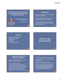 Enhancing the First- Year Experience of At-Risk Students Through Summer Enrichment Programs
