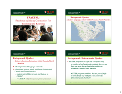 FRACTAL: Freshman Advising Connection for Teaching and Learning