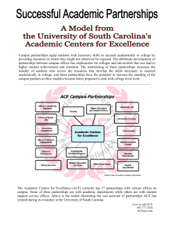 Successful Academic Partnerships