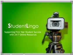 Supporting Student Success with 24/7 Online Resources