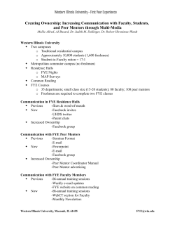 Creating Ownership: Increasing Communication with Faculty and Peer Mentors through Multi-Media