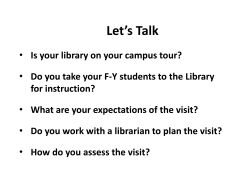 Getting to Know You: Partnering With the Library To Create Life-Long Learners