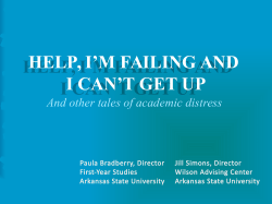 Help I m Failing and I Can t Get Up: From Suspension to Success