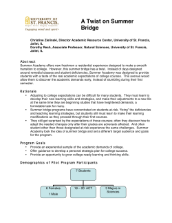 A Twist on Summer Bridge