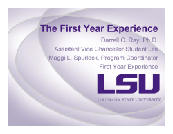 Meeting the First-Year Seminar Requirement with an Online Option