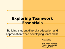 Building Student Team Skills, Inclusion, and Diversity Appreciation - Simultaneously