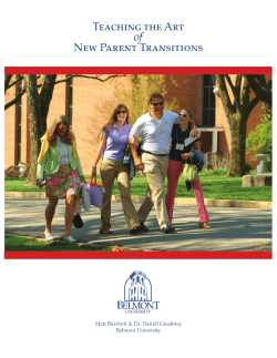 Teaching the Art of New Parent Transitions