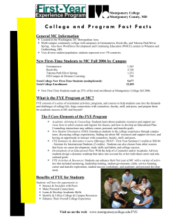 Challenges and Opportunities: FYE Programs at Community Colleges