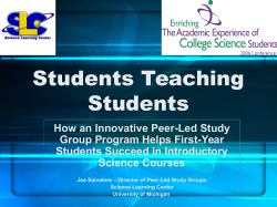 Students Teaching Students