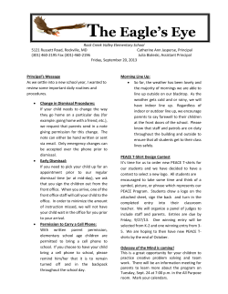 Eagle's Eye, September 20, 2013