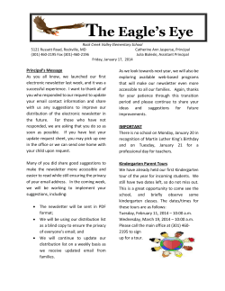 Eagle's Eye, January 17, 2014