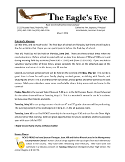 Eagle's Eye, May 2, 2014&nbsp;