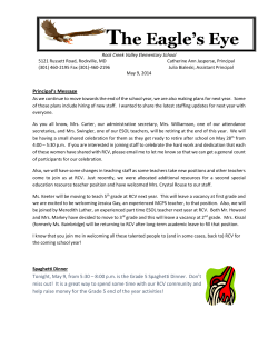 Eagle's Eye, May 9, 2014