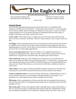 Eagle's Eye, May 16, 2014