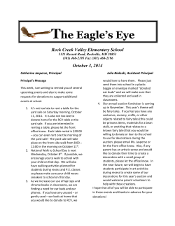 Eagle's Eye, October 3, 2014