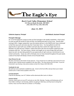 Eagle's Eye, June 12, 2015