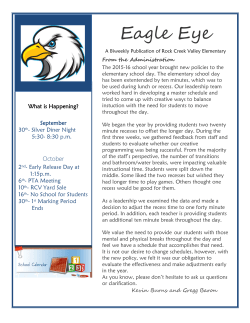 Eagles' Eye, September 25, 2015