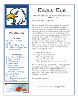 Eagle's Eye, October 23, 2015