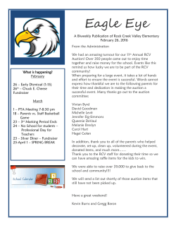 Eagle's Eye. February 26, 2016