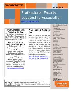 April 2016 newsletter