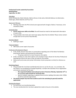September 10 2013 Meeting Minutes
