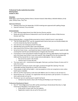 October 2013 Meeting Minutes