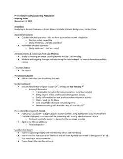 December Meeting Minutes