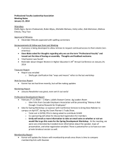 January Meeting Minutes