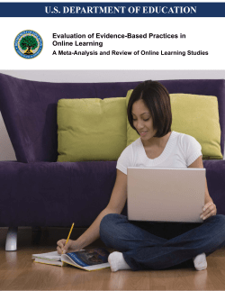 Evidence-Based Practices in Online Learning: A Meta-Analysis and Review of Online Learning Studies (2010)