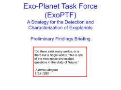 ExoPTF Interim Report to AAAC