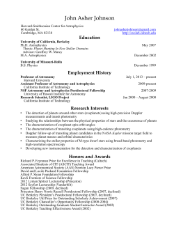 Biographical Sketch