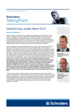 Global energy update March 2015