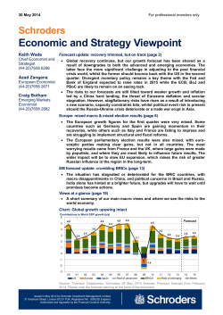 Schroders Economic Strategy Viewpoint - May 2014