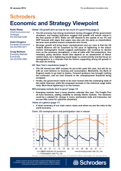Schroders Economic Strategy Viewpoint - January 2014