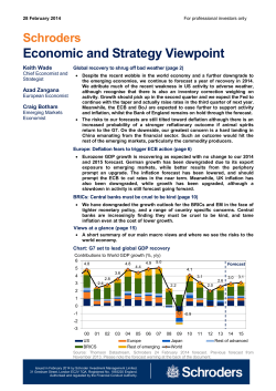 Schroders Economic Strategy Viewpoint - February 2014