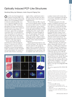 Our work on PCF-like photonic structures featured in OPN special issue "Optics in 2006".