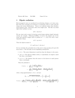Electric Dipole radiation