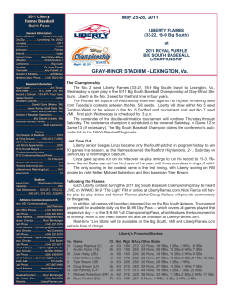 Complete Baseball Notes (Big South)