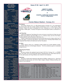 Complete Baseball Notes (Coastal Carolina)