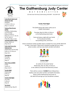 Gaithersburg Judy Center May 2016 Newsletter - ENGLISH