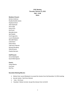 2/12/15 Meeting Notes