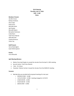 ECCC Meeting Notes - 06/11/15