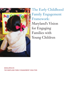Maryland Early Childhood Family Engagement Framework