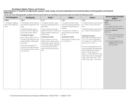 MCPS Curriculum Framework for Pre-K through Grade 3