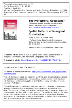 Allen-Turner96 SpatialPatternsOfImmigrantAssimilation