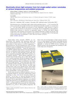 Electrically-Driven Light Emission from Hot Single-Walled Carbon Nanotubes at Various Temperatures and Ambient Pressures