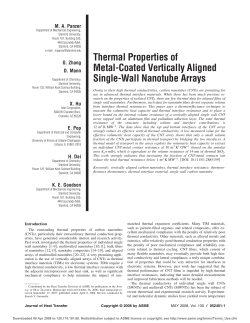 Thermal Properties of Metal-Coated Vertically-Aligned Single-Wall Nanotube Arrays