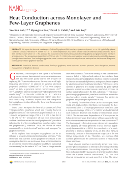 Heat Conduction across Monolayer and Few-Layer Graphenes