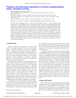 Frequency and Polarization Dependence of Thermal Coupling between Carbon Nanotubes and SiO 2