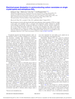 Electrical Power Dissipation in Semiconducting Carbon Nanotubes on Single Crystal Quartz and Amorphous SiO 2